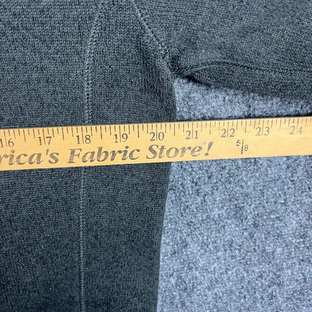 J. Crew Pullover Mens S Gray Quarter Zip Fleece Lined Knit Sweater 2085